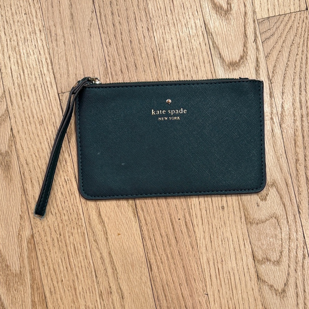 Kate Spade Dark Green Wristlet